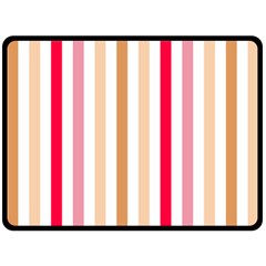 Stripe Pattern One Side Fleece Blanket (large) by GardenOfOphir