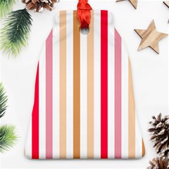 Stripe Pattern Bell Ornament (two Sides)