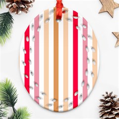 Stripe Pattern Ornament (oval Filigree)