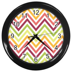 Pattern 40 Wall Clock (black) by GardenOfOphir