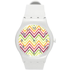 Pattern 40 Round Plastic Sport Watch (m) by GardenOfOphir