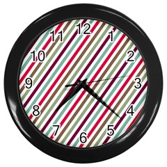 Pattern 47 Wall Clock (black) by GardenOfOphir