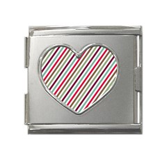 Pattern 47 Mega Link Heart Italian Charm (18mm)