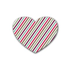 Pattern 47 Rubber Heart Coaster (4 Pack) by GardenOfOphir