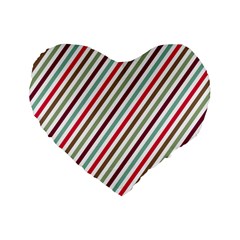 Pattern 47 Standard 16  Premium Flano Heart Shape Cushions by GardenOfOphir