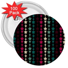 Pattern 48 3  Buttons (100 Pack)  by GardenOfOphir