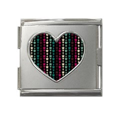 Pattern 48 Mega Link Heart Italian Charm (18mm) by GardenOfOphir