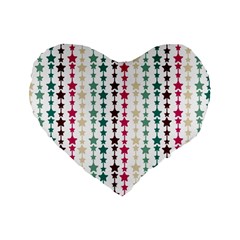 Pattern 49 Standard 16  Premium Flano Heart Shape Cushions by GardenOfOphir