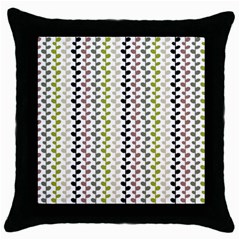 Pattern 51 Throw Pillow Case (Black)