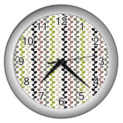 Pattern 51 Wall Clock (Silver)