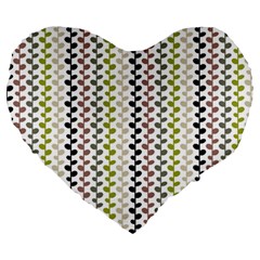 Pattern 51 Large 19  Premium Heart Shape Cushions