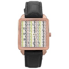 Pattern 51 Rose Gold Leather Watch 