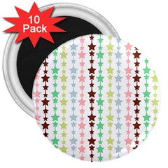 Pattern 50 3  Magnets (10 Pack)  by GardenOfOphir