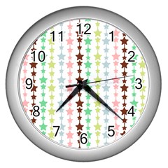 Pattern 50 Wall Clock (silver) by GardenOfOphir