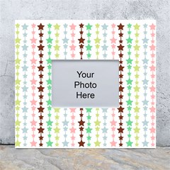 Pattern 50 White Wall Photo Frame 5  X 7  by GardenOfOphir