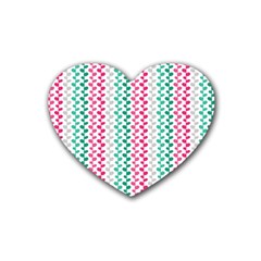 Pattern 52 Rubber Heart Coaster (4 Pack) by GardenOfOphir