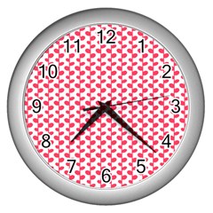 Pattern 55 Wall Clock (silver) by GardenOfOphir