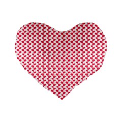 Pattern 55 Standard 16  Premium Flano Heart Shape Cushions by GardenOfOphir