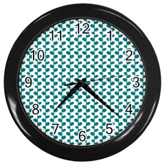 Pattern 56 Wall Clock (black) by GardenOfOphir