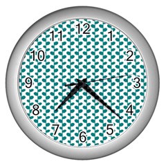 Pattern 56 Wall Clock (silver) by GardenOfOphir