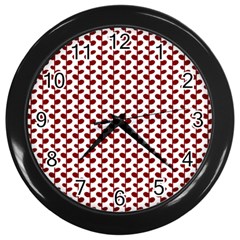 Pattern 57 Wall Clock (black) by GardenOfOphir