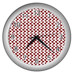 Pattern 57 Wall Clock (silver) by GardenOfOphir