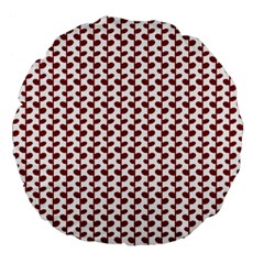 Pattern 57 Large 18  Premium Flano Round Cushions by GardenOfOphir