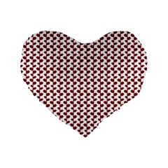 Pattern 57 Standard 16  Premium Flano Heart Shape Cushions by GardenOfOphir