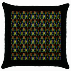 Pattern 61 Throw Pillow Case (black) by GardenOfOphir