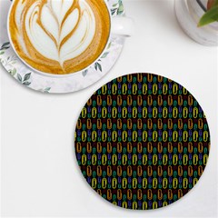 Pattern 61 Uv Print Round Tile Coaster by GardenOfOphir