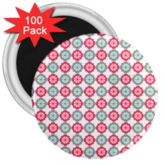 Elegant Pattern 3  Magnets (100 pack)