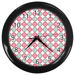 Elegant Pattern Wall Clock (Black)