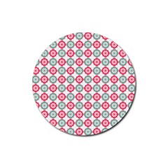 Elegant Pattern Rubber Round Coaster (4 pack)