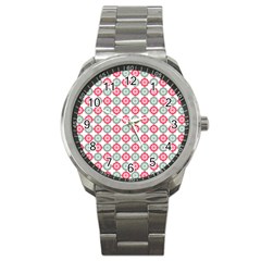 Elegant Pattern Sport Metal Watch