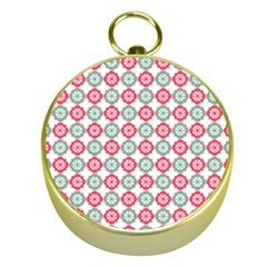 Elegant Pattern Gold Compasses