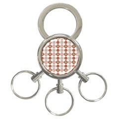 Trendy Pattern 3-ring Key Chain by GardenOfOphir