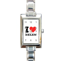 I Love Helen Rectangle Italian Charm Watch by ilovewhateva