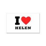 I love helen Sticker Rectangular (10 pack) Front