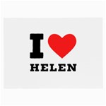 I love helen Large Glasses Cloth (2 Sides) Front