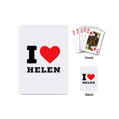 I Love Helen Playing Cards Single Design (mini) by ilovewhateva