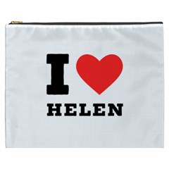 I Love Helen Cosmetic Bag (xxxl) by ilovewhateva