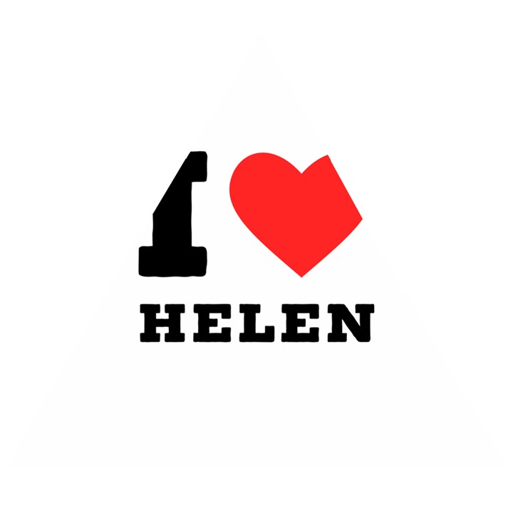 I love helen Wooden Puzzle Triangle