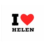 I love helen One Side Premium Plush Fleece Blanket (Small) 50 x40  Blanket Front