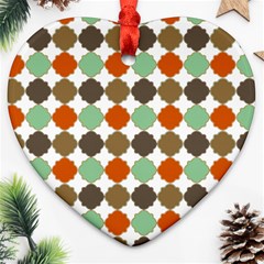 Stylish Pattern Ornament (heart) by GardenOfOphir