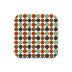 Stylish Pattern Rubber Square Coaster (4 Pack) by GardenOfOphir