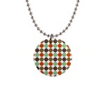 Stylish Pattern 1  Button Necklace Front