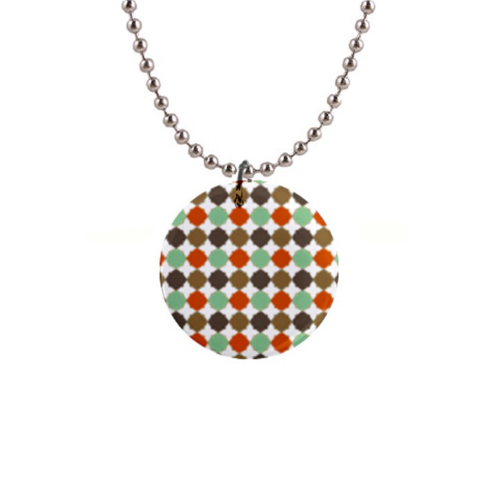 Stylish Pattern 1  Button Necklace