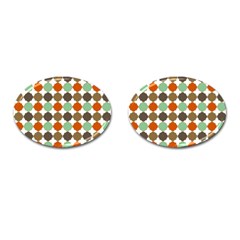 Stylish Pattern Cufflinks (oval) by GardenOfOphir