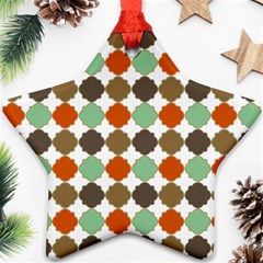 Stylish Pattern Star Ornament (two Sides) by GardenOfOphir