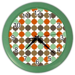 Stylish Pattern Color Wall Clock by GardenOfOphir